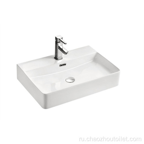 Художественная керамическая раковина с тонкими краями для ванной комнаты